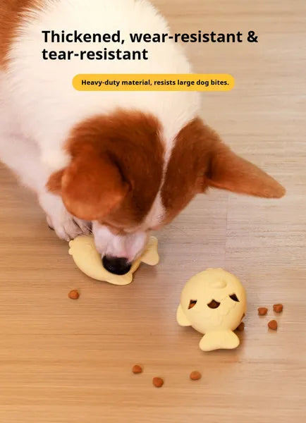 Fish - Shaped Dog Treat Dispenser Toy – Food - Grade Silicone Slow Feeder For Boredom Relief, Self - Entertainment & Pet Interaction – Durable Chew Toy With Treat Leakage Design, Teeth Cleaning Surface - 5 - CJ