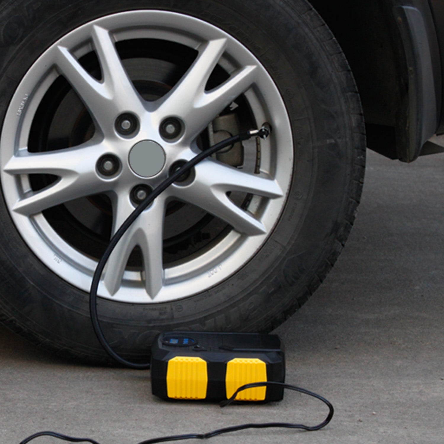 Tire Inflator 12V DC 120W 150PSI With LCD Electric Air Compressor 25L Per Min Large Air Flow - 5 - CJ