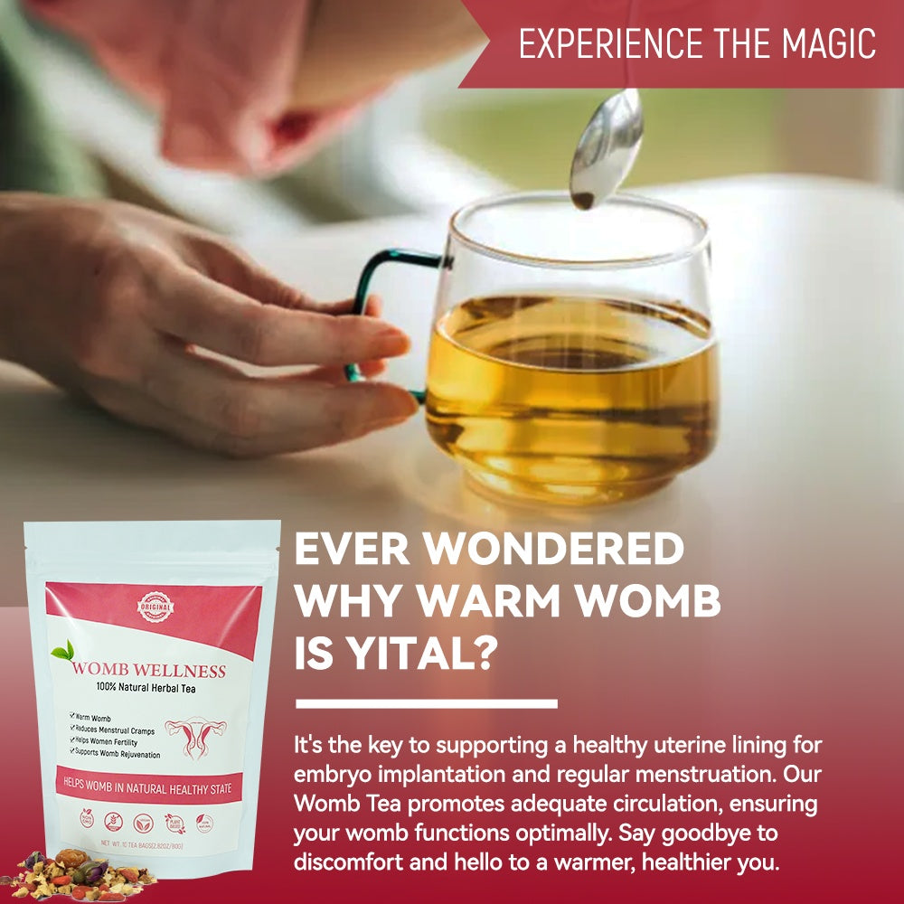 Chinaherbs Natural Womb Tea Female Period Menstrual Cramps Warmer Hormone Balance Glowing Beauty Care Packaged In Bag - 5 - CJ