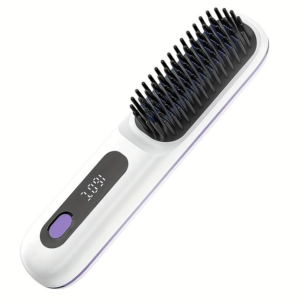 USB Wireless Household Electric Hair Straightening Comb For Both Straightening And Curling Without Damaging Hair - 5 - CJ