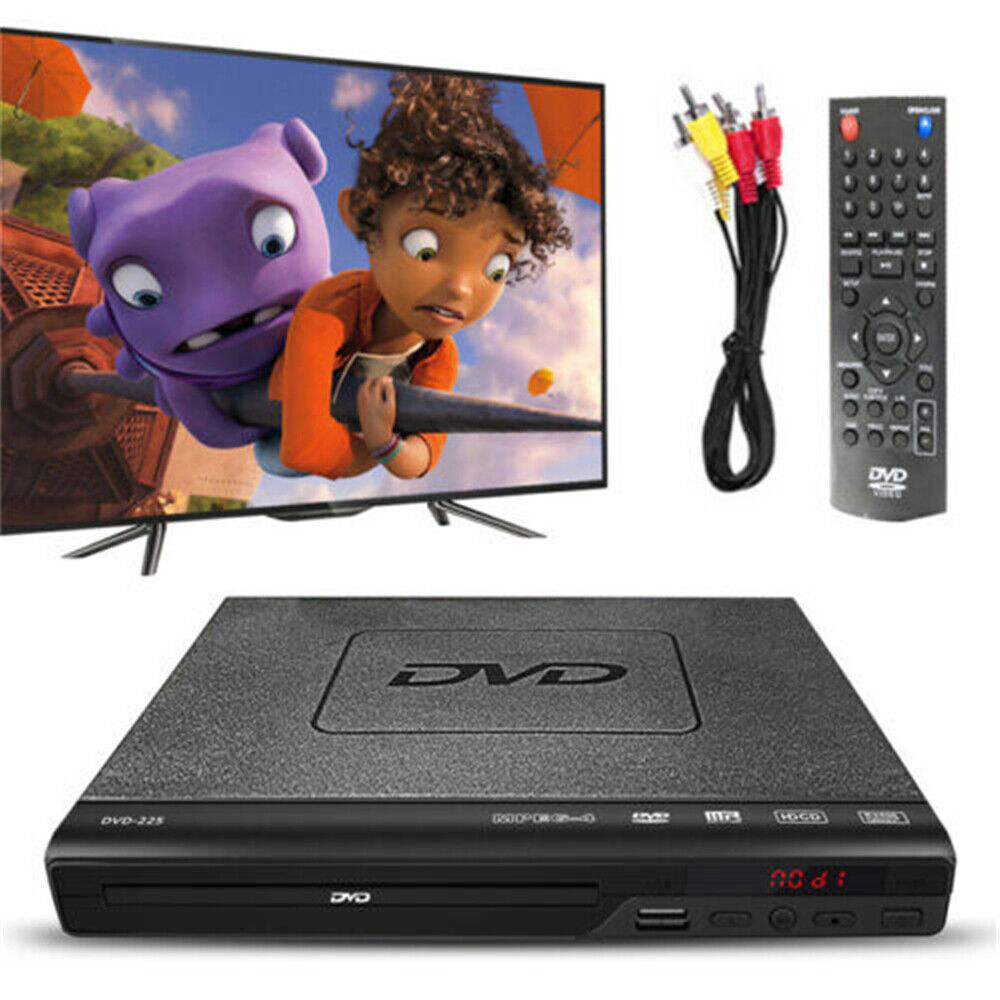 DVD Player Compact Multi Region HDCD CD VCD Music Disc Upscaling USB With Remote - 5.0 - CJ