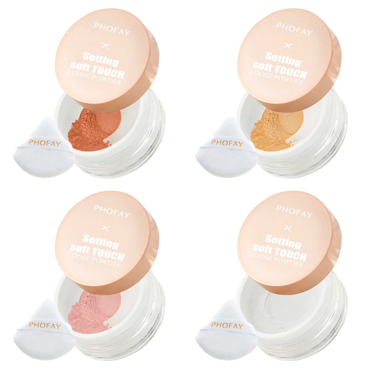 PHOFAY Setting Soft Touch Loose Powder - 4 - CJ - 1PCS - Set - CJCZ204803305EV