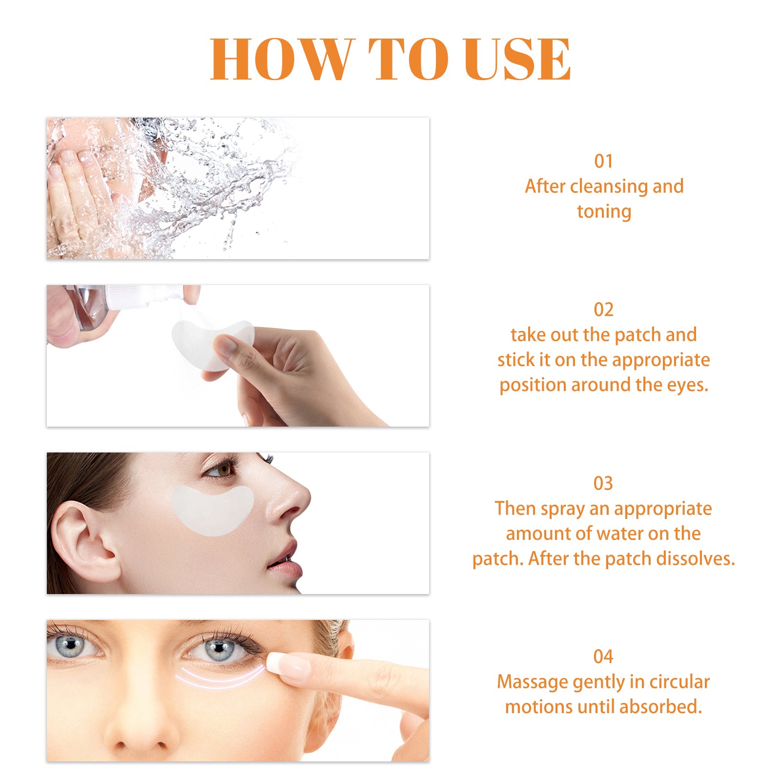 OUHOE Highprime Collagen Film, Desalination Eye Fine Lines Crow's Feet Deep Black Rim Of The Eye Moist Firming Skin - 5 - CJ