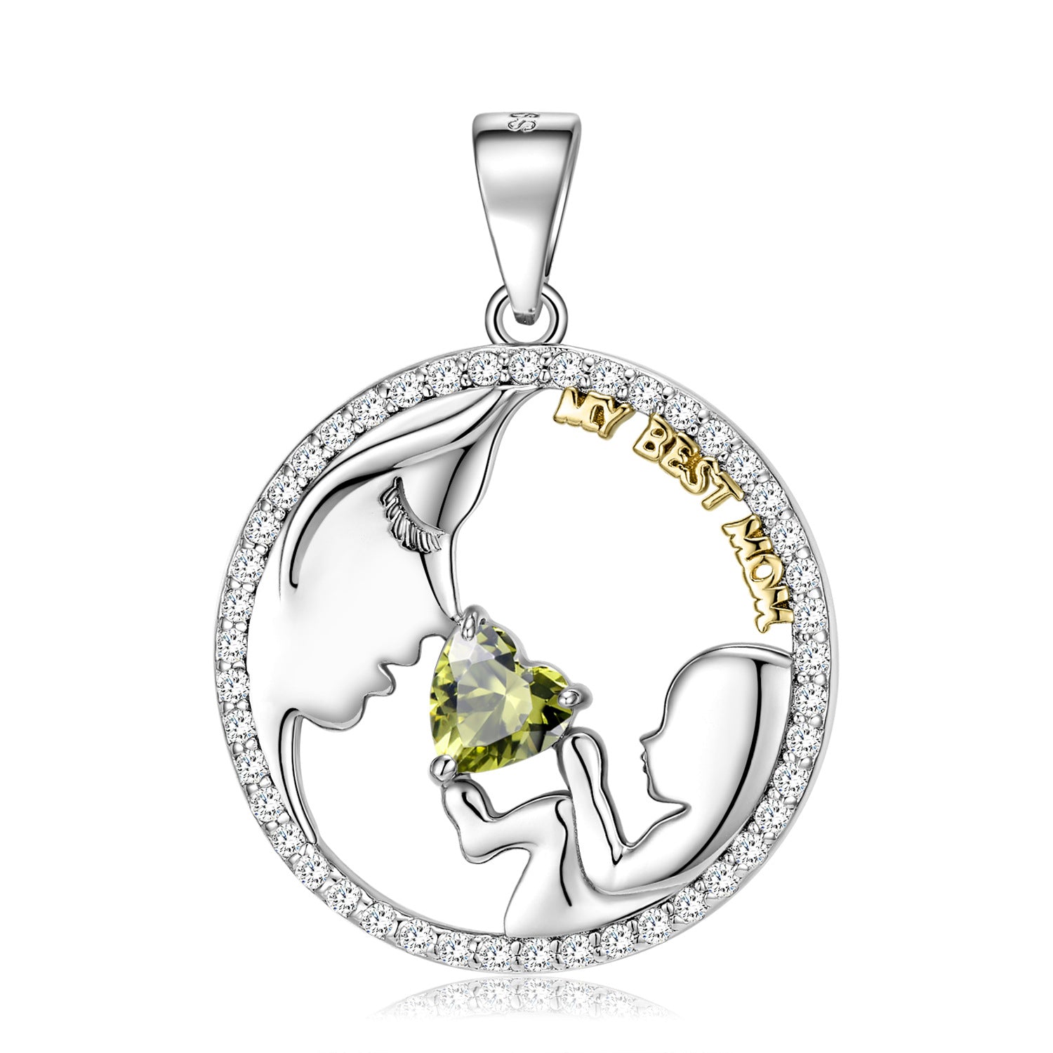 S925 Sterling Silver Mom&baby Necklace Mother's Day Series Ins Style Sweater Chain - 4 - https://x.com/titan_prim62775J