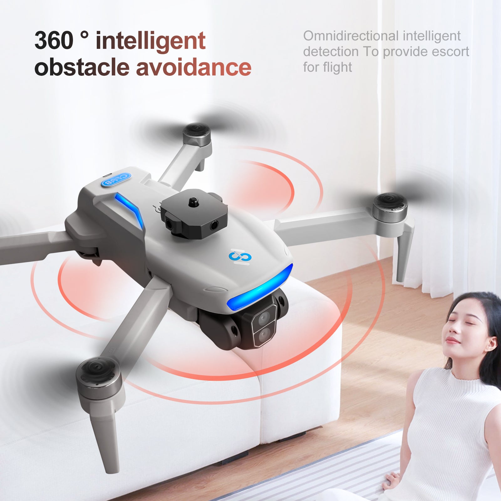 GPS Drone S181 Drone Brushless One - Key Return Intelligent Obstacle Avoidance Quadcopter Remote Control - 5 - CJ