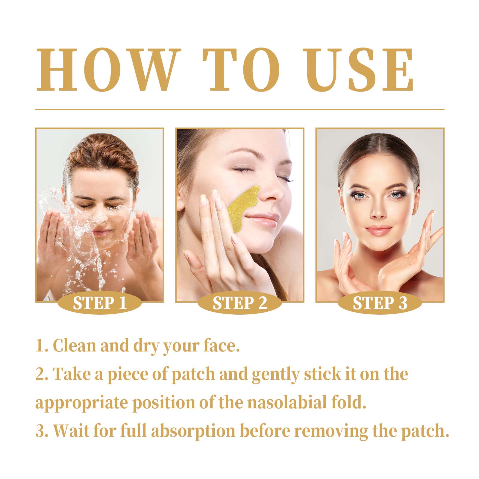 EELHOE Retinol Nasolabial Folds Patch, Nourish Skin Smooth And Delicate Skin Improves And Reduces Fine Lines - 5.0 - CJ