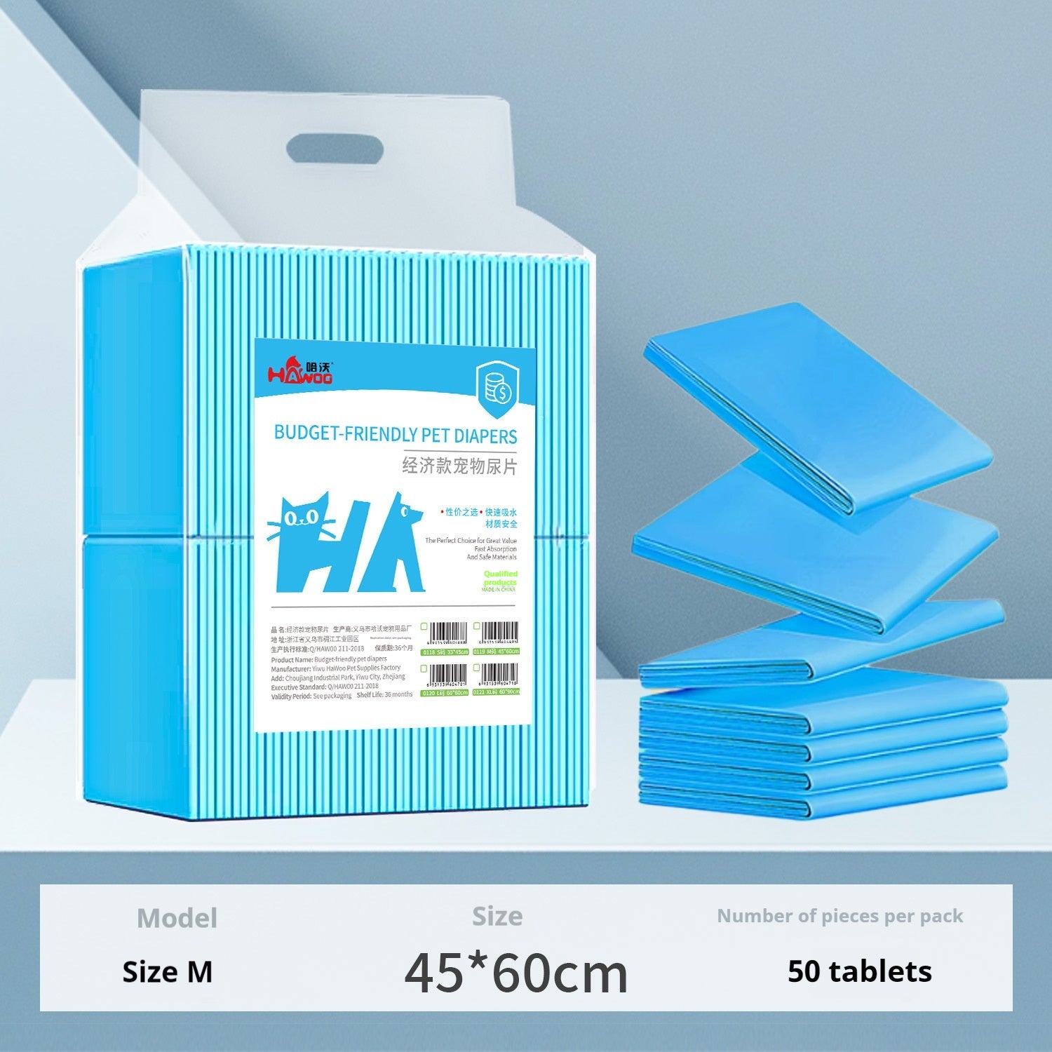 Urinal Pad For Pet Disposable Absorbent Deodorant - 0 - CJ - Economic Model 45x60cm 50pcs - CJYD236252107GT