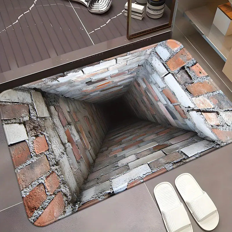 Visual 3D Effect Home Ground Mat Bathroom Non - slip Absorbent - 0 - CJ