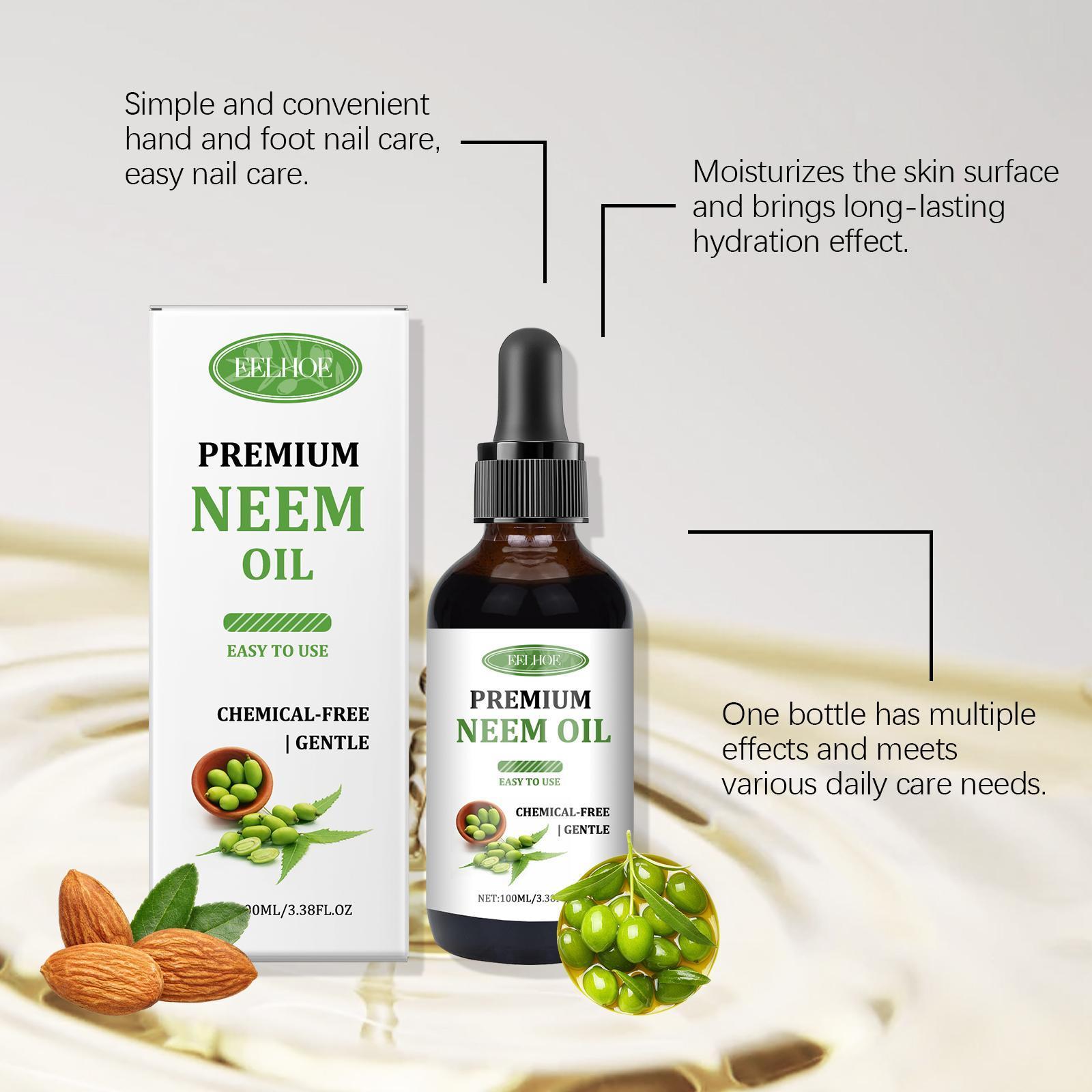 Yihe Neem Oil Care Essential Oil Nourishes Scalp Skin Neem Oil Massage Oil - 5 - CJ