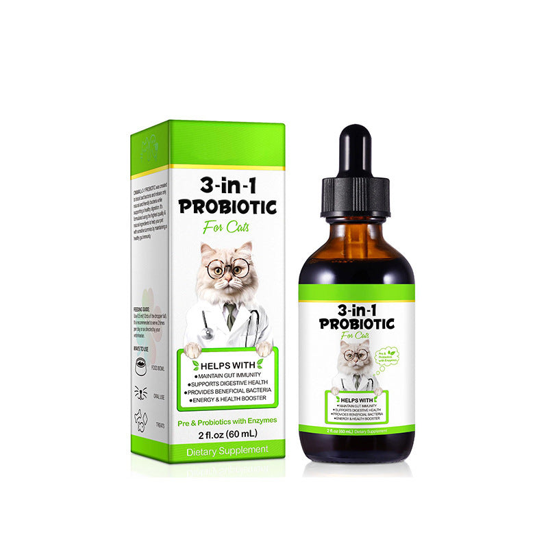 3 - in - 1 Probiotics For Cats With Prebiotic And Enzymes - 0 - CJ