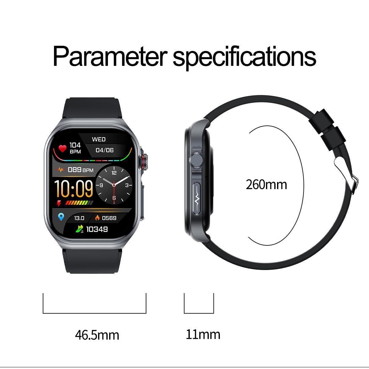 Smart Watch Women Men 2.0 Display - Waterproof Fitness Tracker With Bluetooth Call Answer, 24 - 7 Heart Rate Sleep Monitor, Pedometer Fashion Gift For Her - 5 - CJ