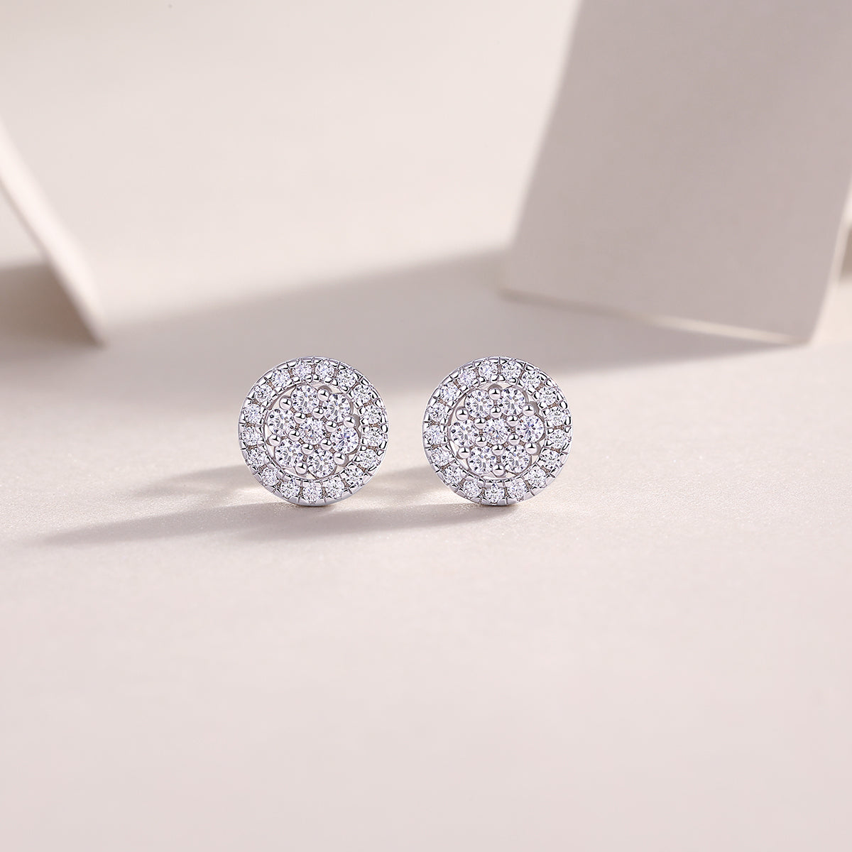 1Cosmic Conjecture - Fashionable And Luxurious Diamond Jewelry Set With Moissanite S925 Sterling Silver And Platinum - plated Stud Earrings Prohibit TikTok sales - 5 - cjdropshipping