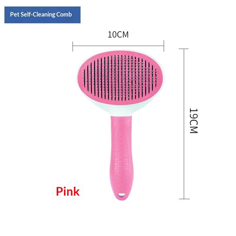 One - click Pet Hair Removal Steel Comb For Cats And Dogs - 0 - CJ