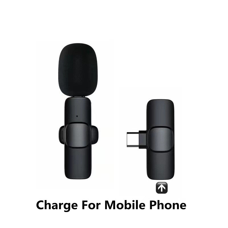 Wireless Lavalier Microphone Portable Audio Video Recording Mini Mic For I Phone Android Long Battery Life Live Broadcast Gaming - 5 - CJ