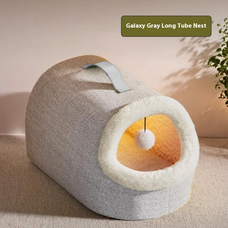 Winter Warm Closed Cat Nest - 0 - CJ