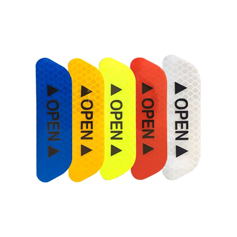 20 Pcs Car Stickers, Reflective Open Warning Signal Stickers, Night Car Stickers, Anti - Collision Safety, Car Door Protection & Decoration - 5.0 - CJ