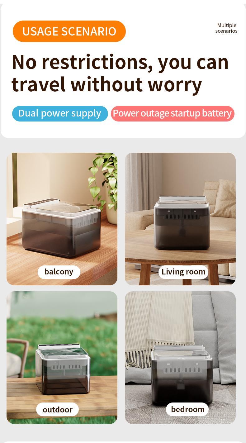 Wireless Charging Battery Driven 304 Stainless Steel Cat Automatic Induction Pet Water Fountain - 5 - CJ