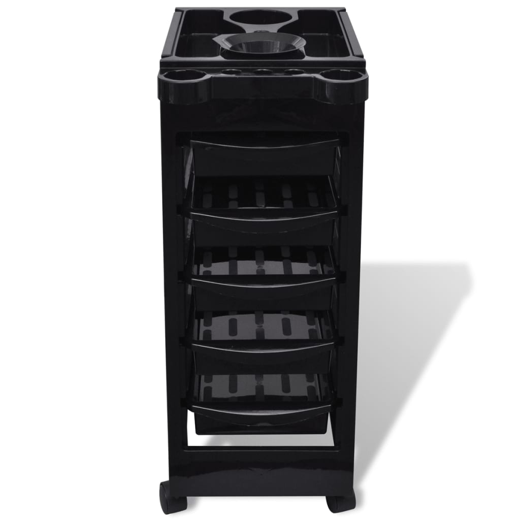 Hairdressing Trolley, Plastic with Wheels - 5 - CJ