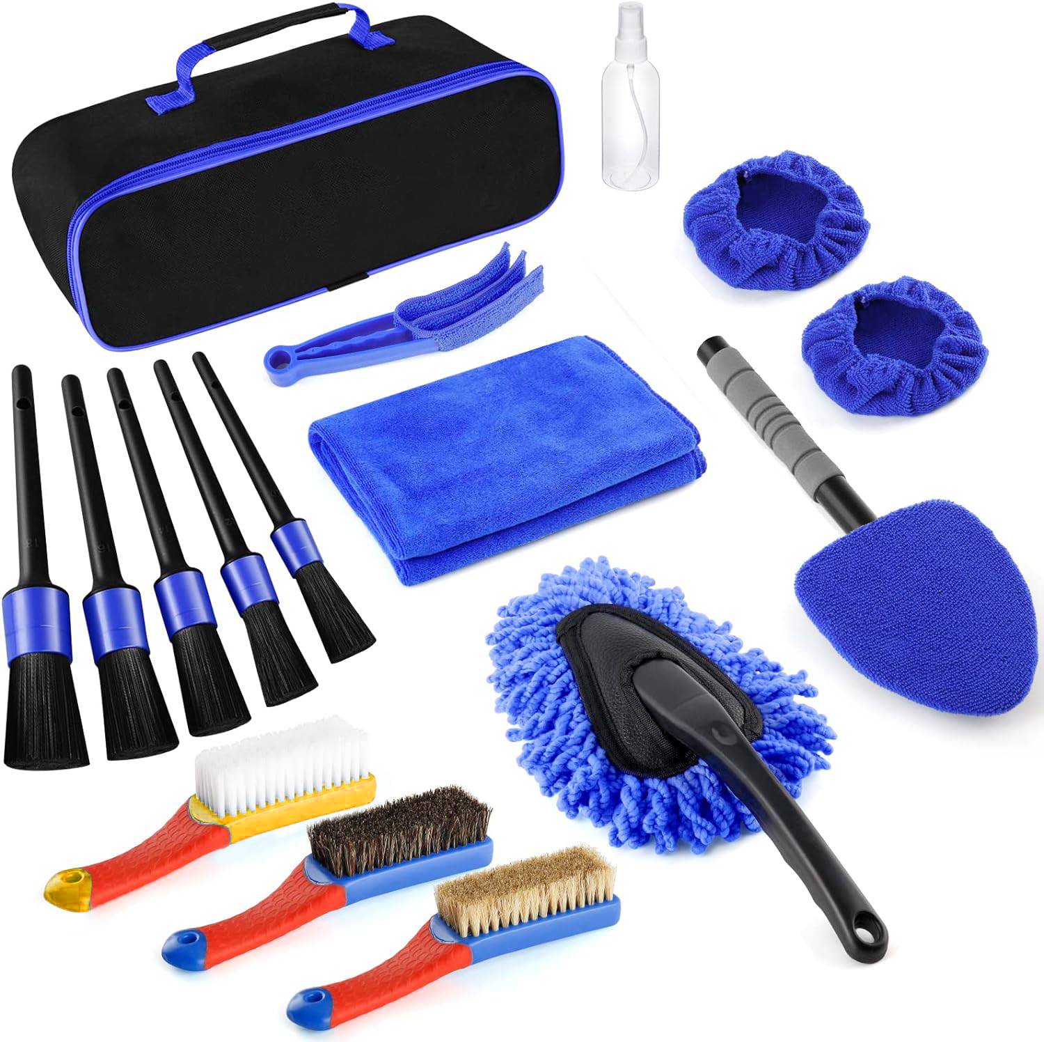 17Pcs Car Detailing Brush Set Drill Not Include - 5 - CJ