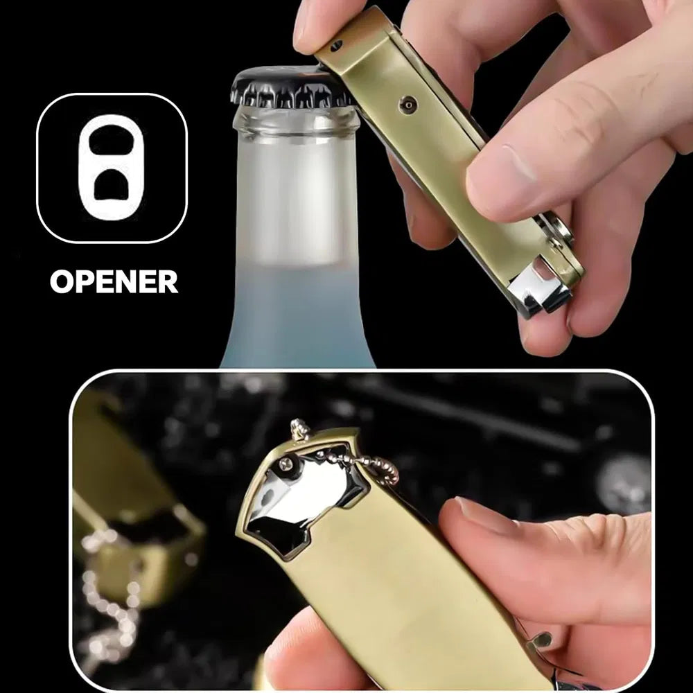 Cool Metal Design Jet Torch Lighter Refillable Butane Novelty Lighter For Gift Fireplace Candle Camping BBQ - 5 - CJ
