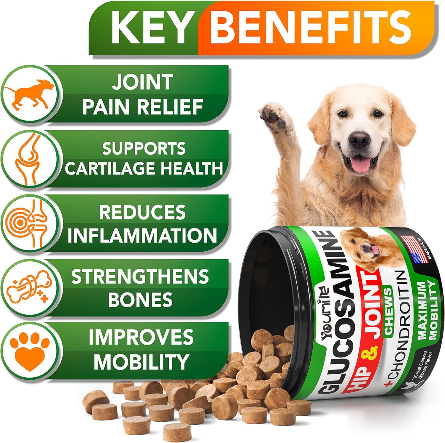 Pet Hip & Joint Supplement Chondroitin - 0 - CJ