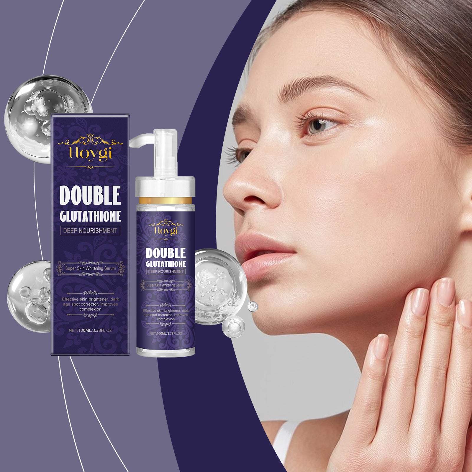 Hoygi Glutathione Essence, Hydrates And Nourishes The Facial Skin, Making It Soft, Smooth And Radiant. It Is A Daily Skin Care Essence - 5 - CJ