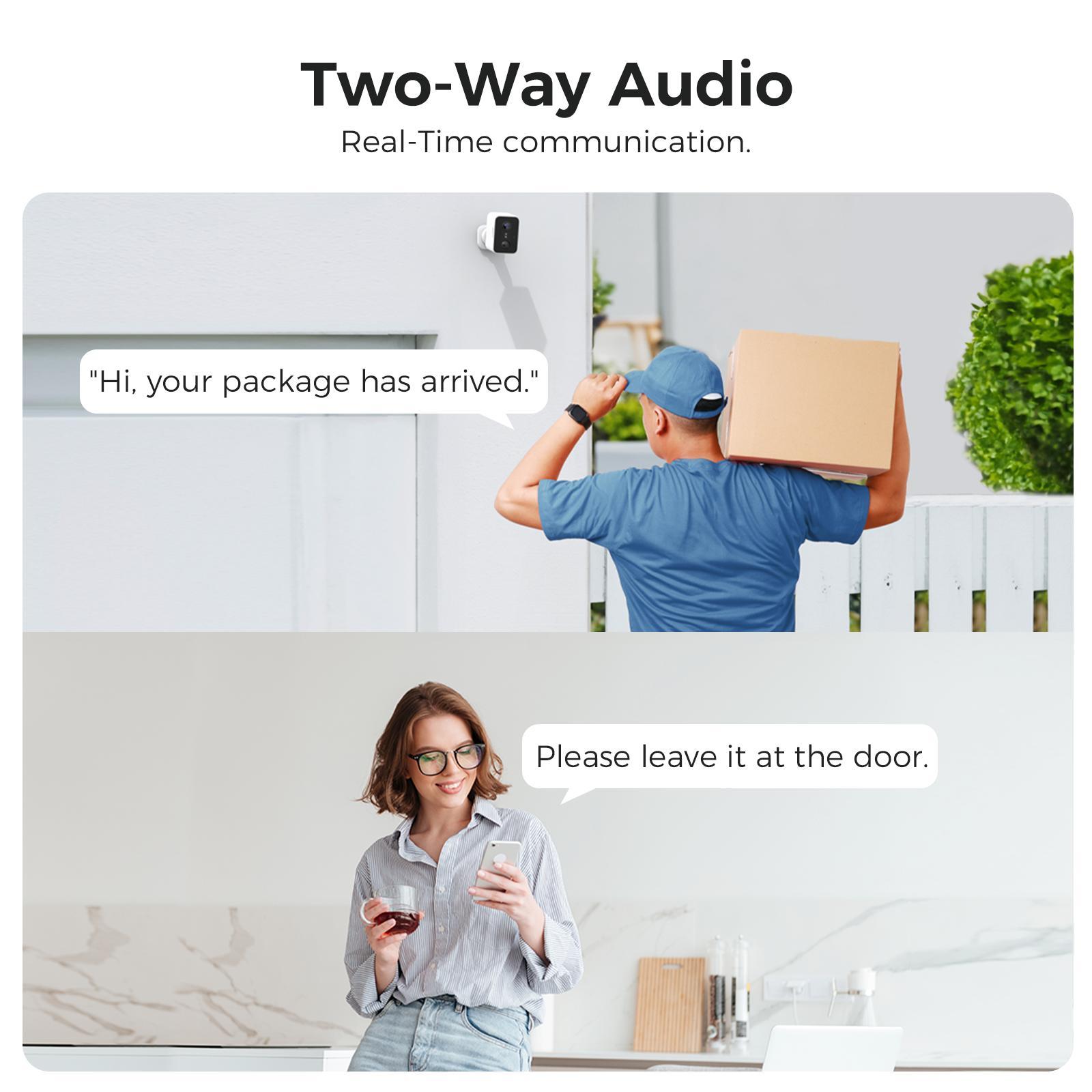 LNDU CL01 4K Wireless Security Camera 143 Degree Wide Angle Infrared Night Vision Human Body Sensing Dual Identification Detection - 5 - CJ