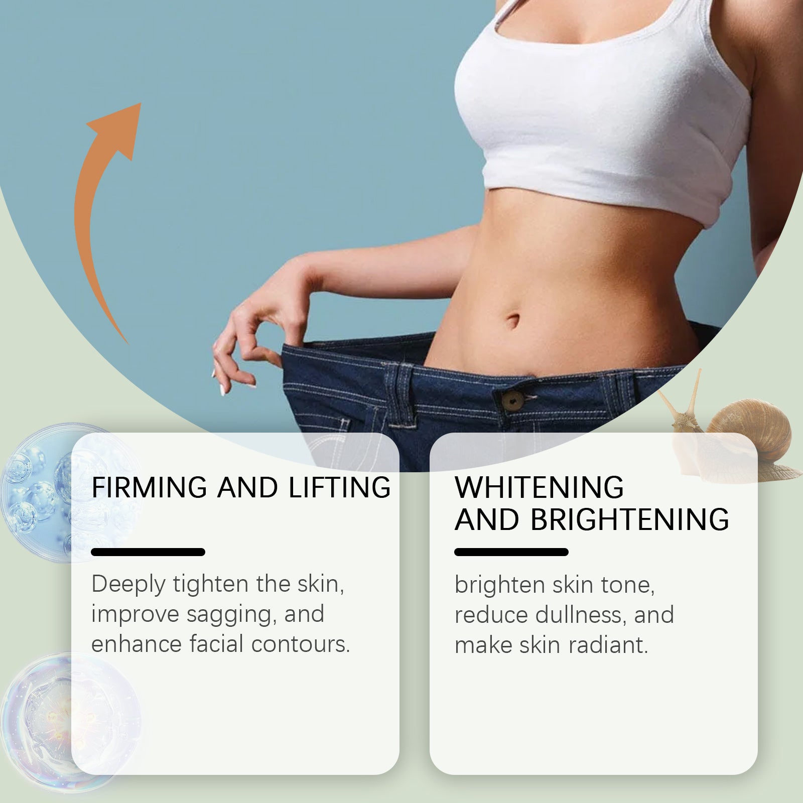 West&Month Snail Peptide Hyaluronic Acid Firming Serum Moisturizes And Tights Skin, Firming And Smoothing Skin Lines - 5 - CJ