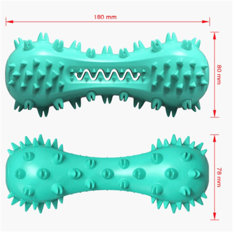 Pet Dog Cleaning Chew Toys For Aggressive Dogs Rubber Molar - 5 - CJ