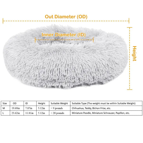 Pet Dog Bed Soft Warm Fleece Puppy Cat Bed Dog Cozy Nest Sofa Bed Cushion L Size - 5 - CJ