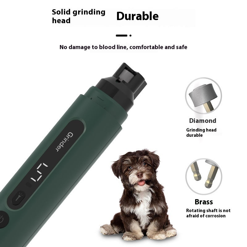 Dog Nail Grinder Electric Pet Nail Trimmers Rechargeable Cat Nail Grinders Super Quiet With 5 - Speed Setting For Small Medium Large Dogs Cats Claw Care Pet Products - 0 - CJ