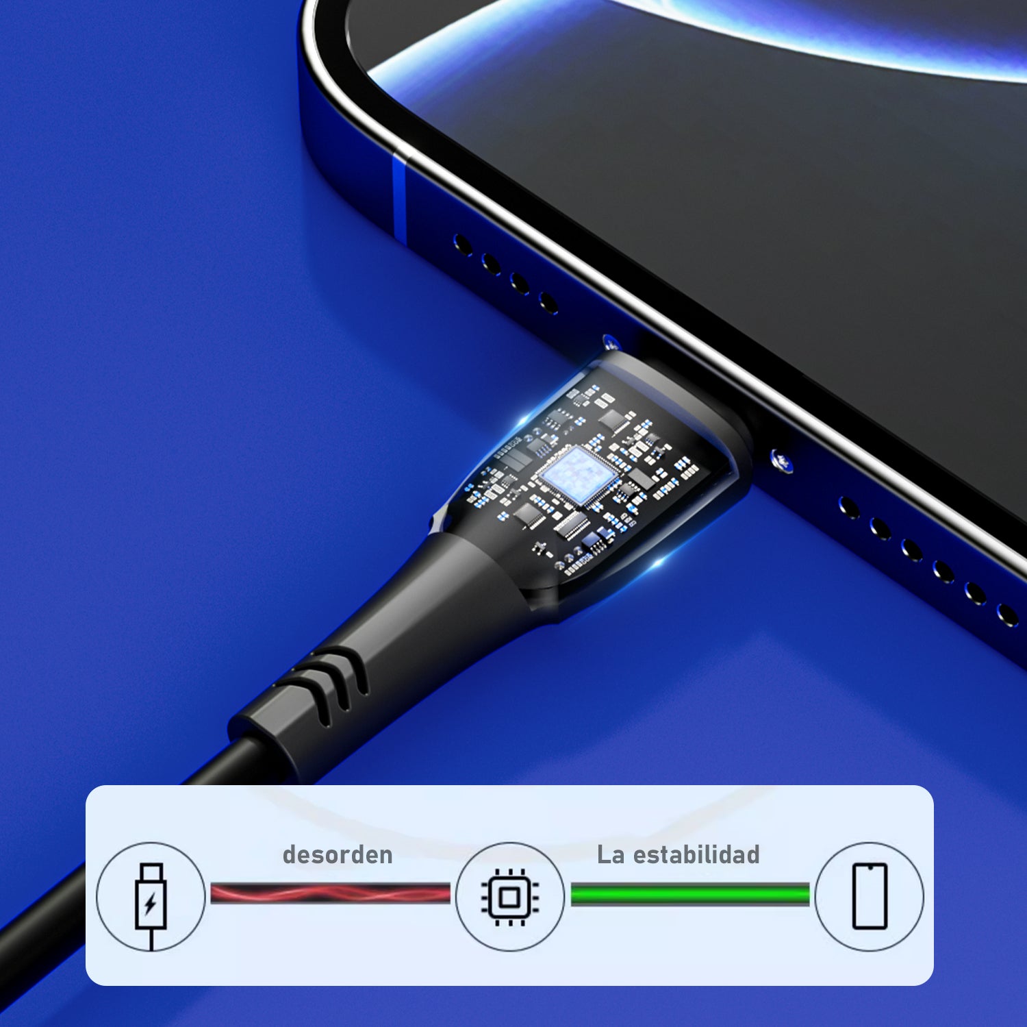 L01 Lightning Cable 2.4A 1M Black USB 3.0 UWINN - 5 - CJ