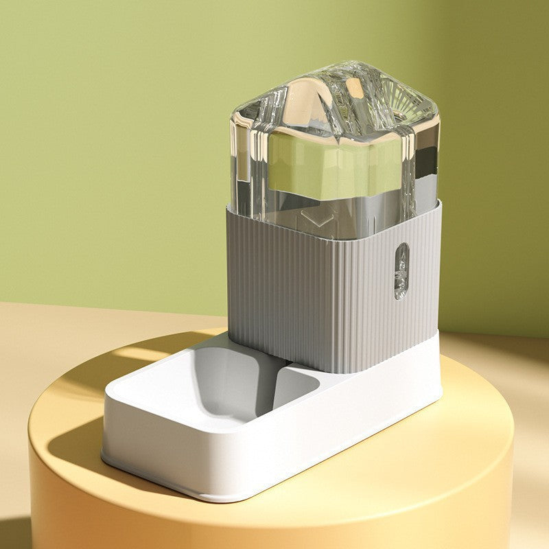 Drinking Fountain Cat Dog Bowl Slow Food Bowl Pet Supplies - 0 - CJ - Grey drinking bowl - CJMY161811705EV