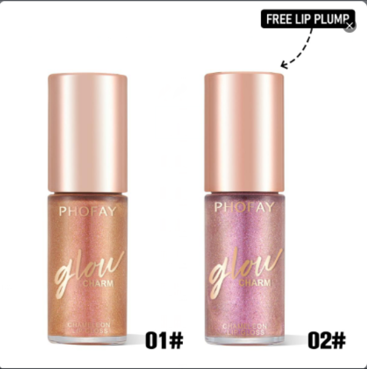PHOFAY Moisturizing Shimmer Lip Gloss - 4 - CJ - Set1 - CJKH210821509IR