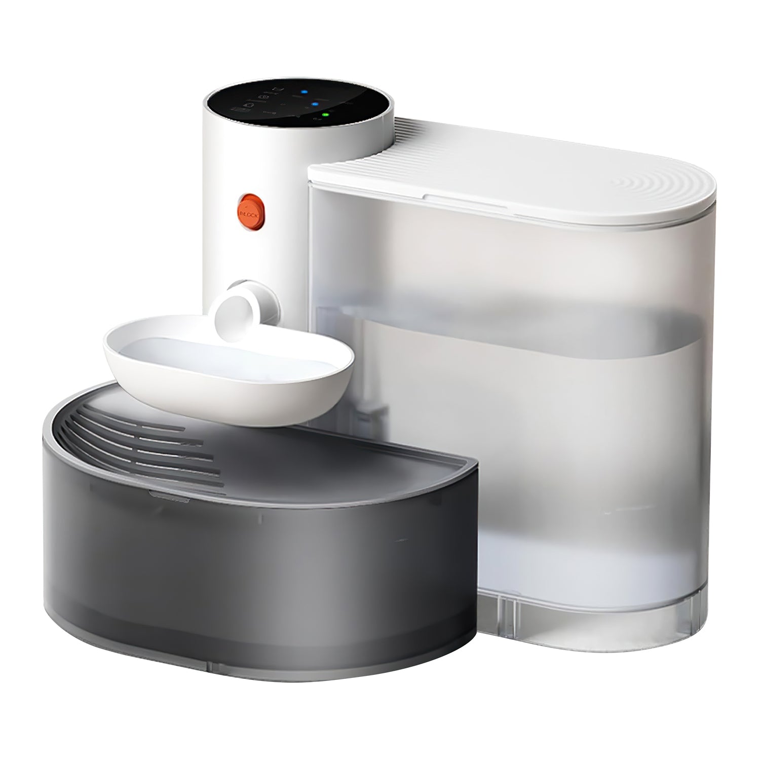 1Pc Smart Pet Water Fountain Automatic Cat Water Dispenser 3L Cordless Rechargeable Dog Water Fountain Self - Refill With 3 Adjustable Volume 3 Time Intervals Touch Control - 5 - CJ