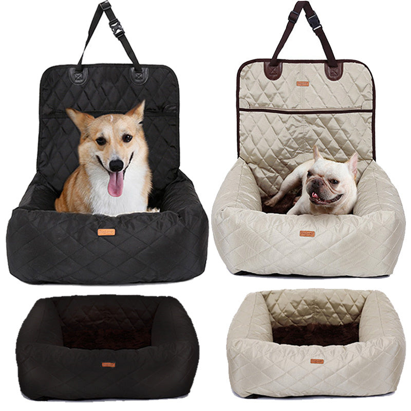 2 In 1 Pet Dog Carrier Folding Car Seat Pad Thickened Multi - purpose Pet Bed Dog Car Mattress Pets Supplies - 0 - CJ