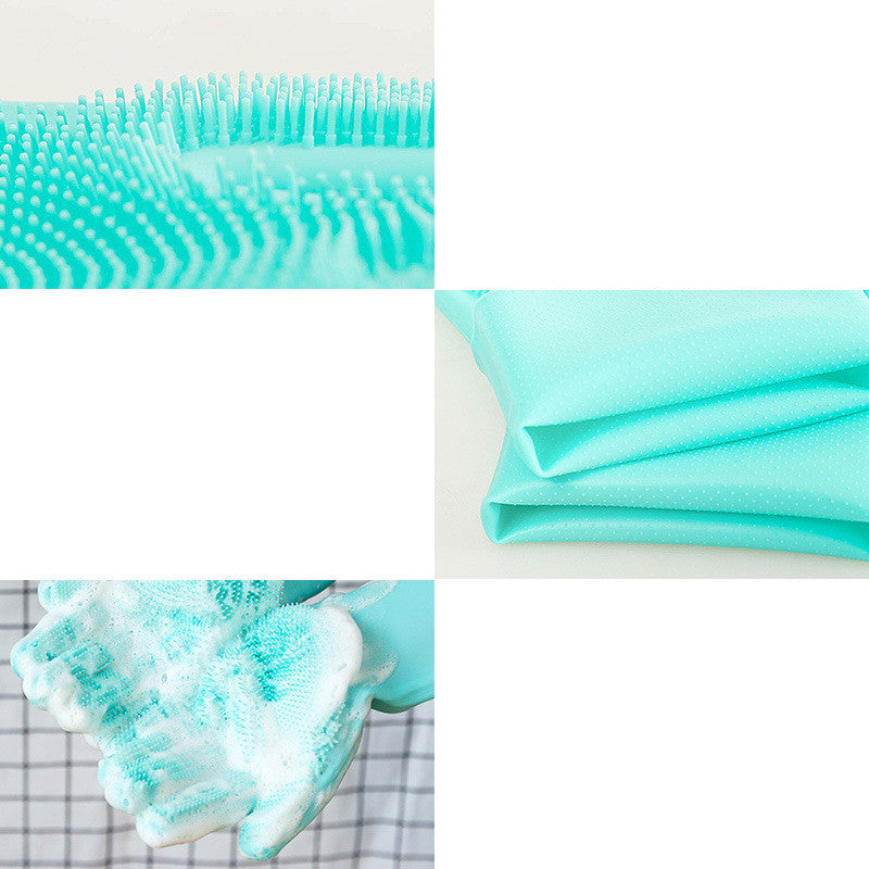 Silicone Dog Grooming Hair Comb Puppy Brush Glove Bath Cleaning Brushes Small Dog Cat Massage Pet Grooming Gloves - 0 - CJ