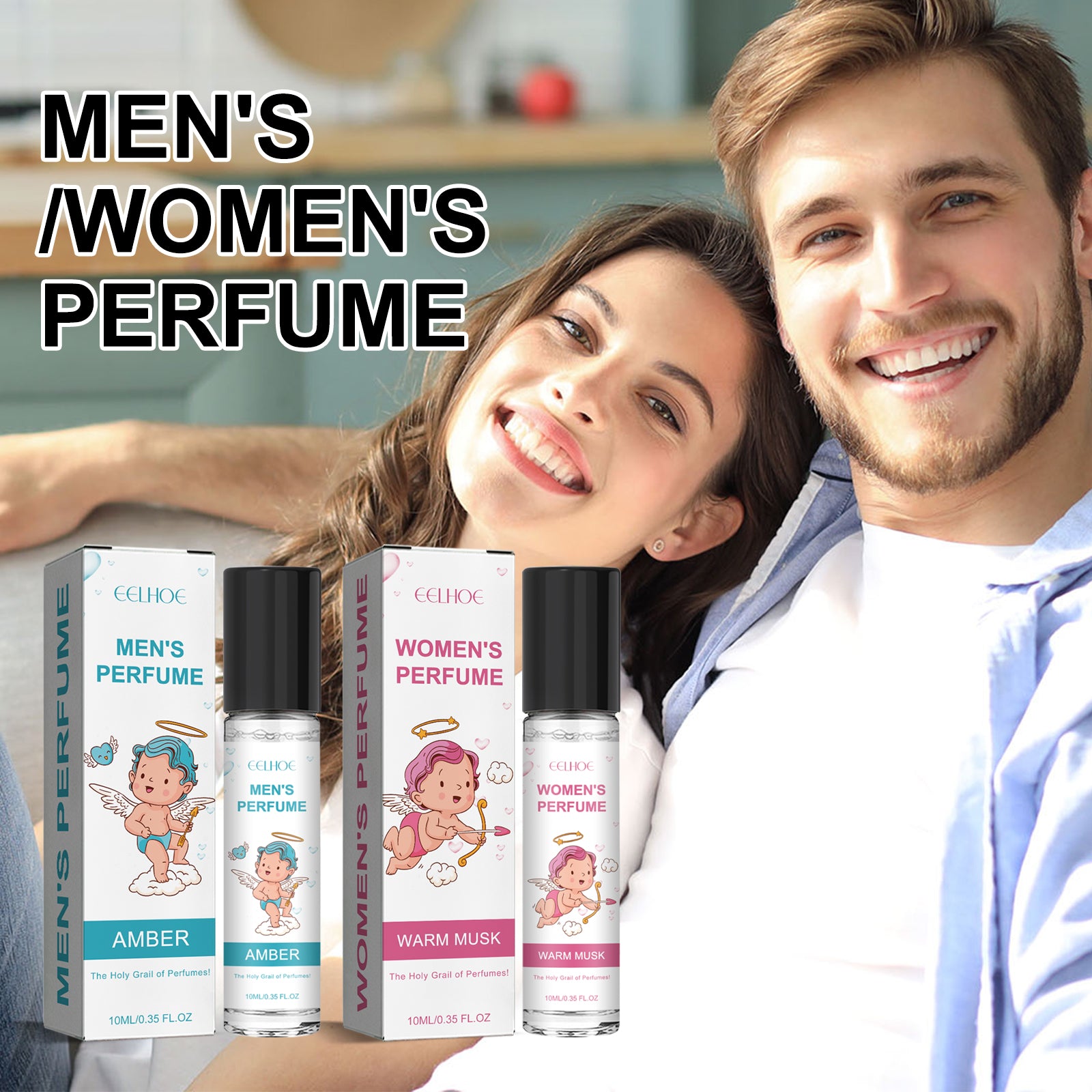 EELHOE Cupid Perfume Series, Long - Lasting Light Fragrance Natural Niche Fragrance Wrist Behind Ear Perfume - 5 - CJ