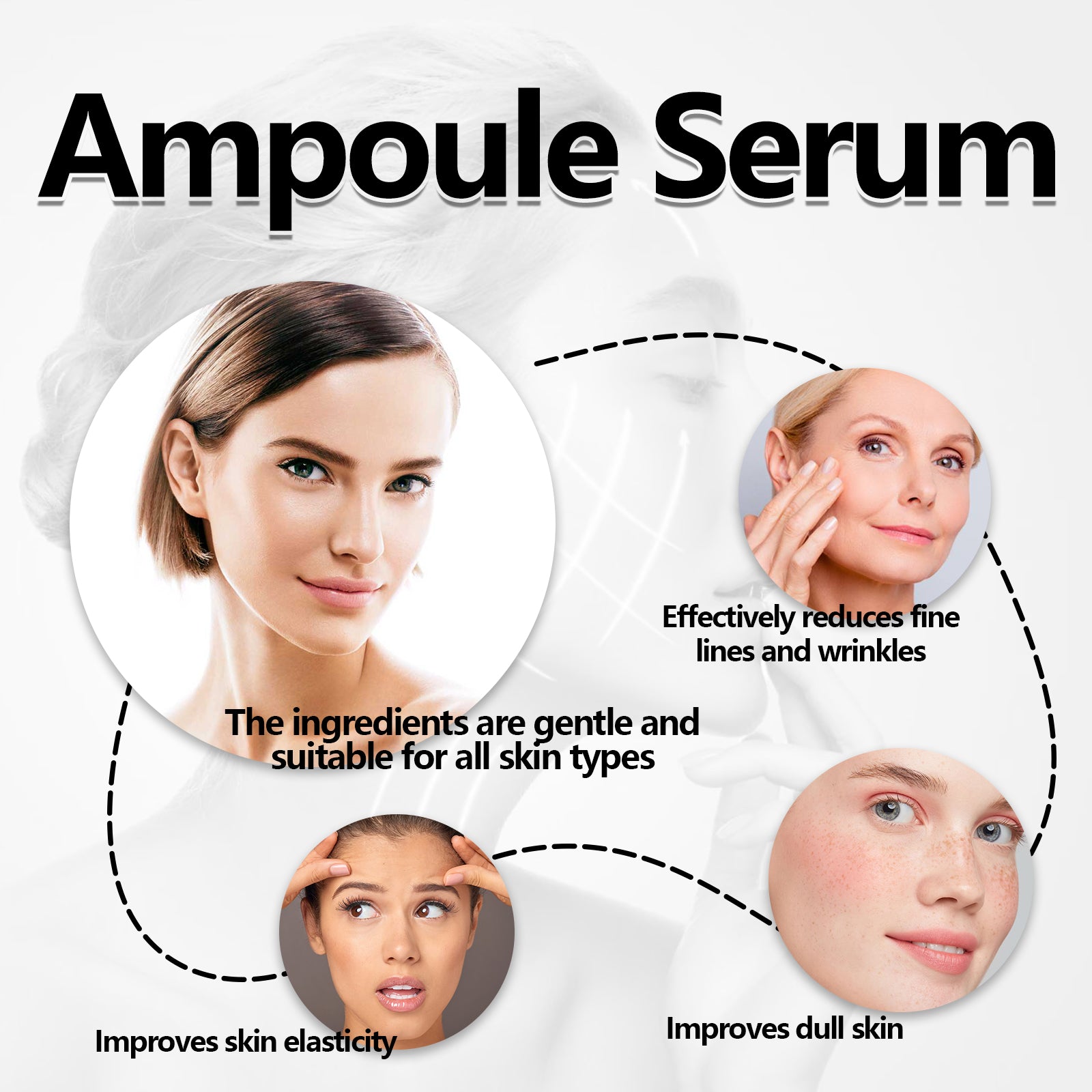 Hoygi Ampoule Serum, Firming And Softening Facial Wrinkles Anti - Wrinkle Moisturizing Essence - 5 - CJ