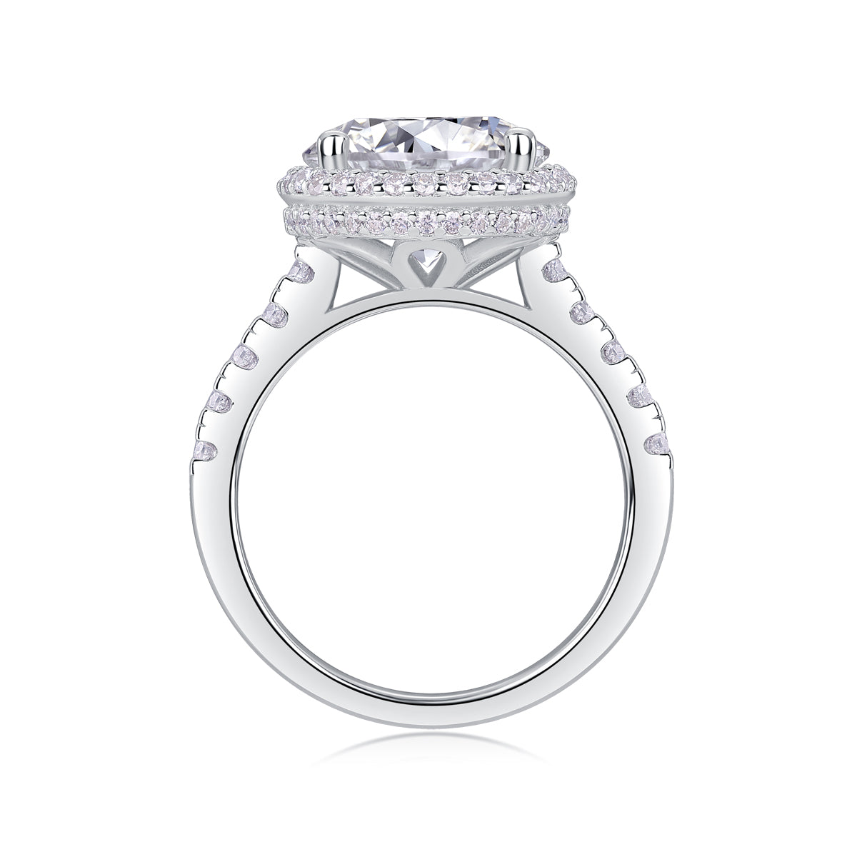 1Starry Sky - A Fashionable And Luxurious Jewelry Piece Set With 5 - carat Moissan Diamond S925 Sterling Silver And Platinum - plated Diamond Prohibit TikTok sales - 5 - CJ