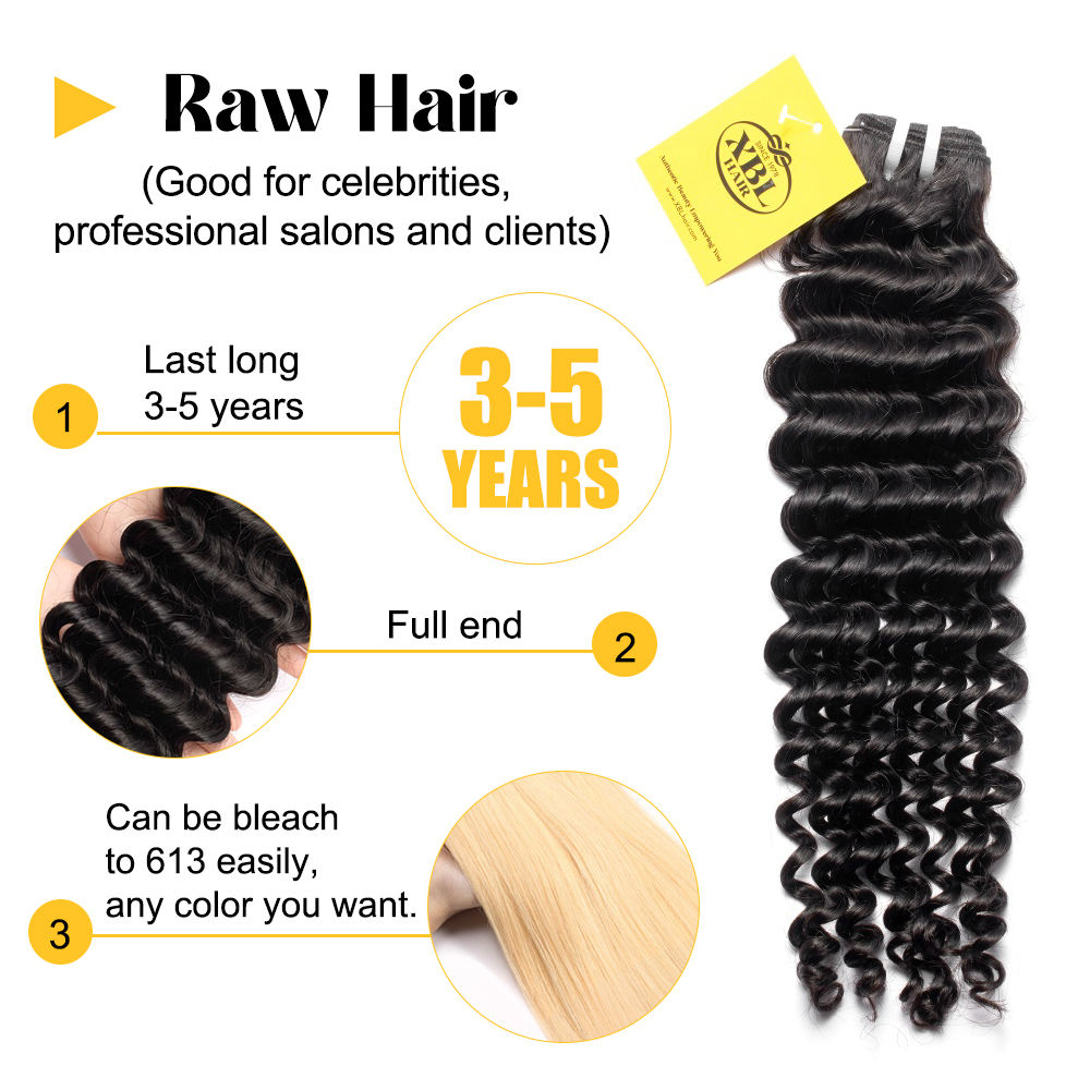 11A Good Quality Human Hair Bundles 12 - 30 Inch Raw Hair Extensions - 5 - CJ