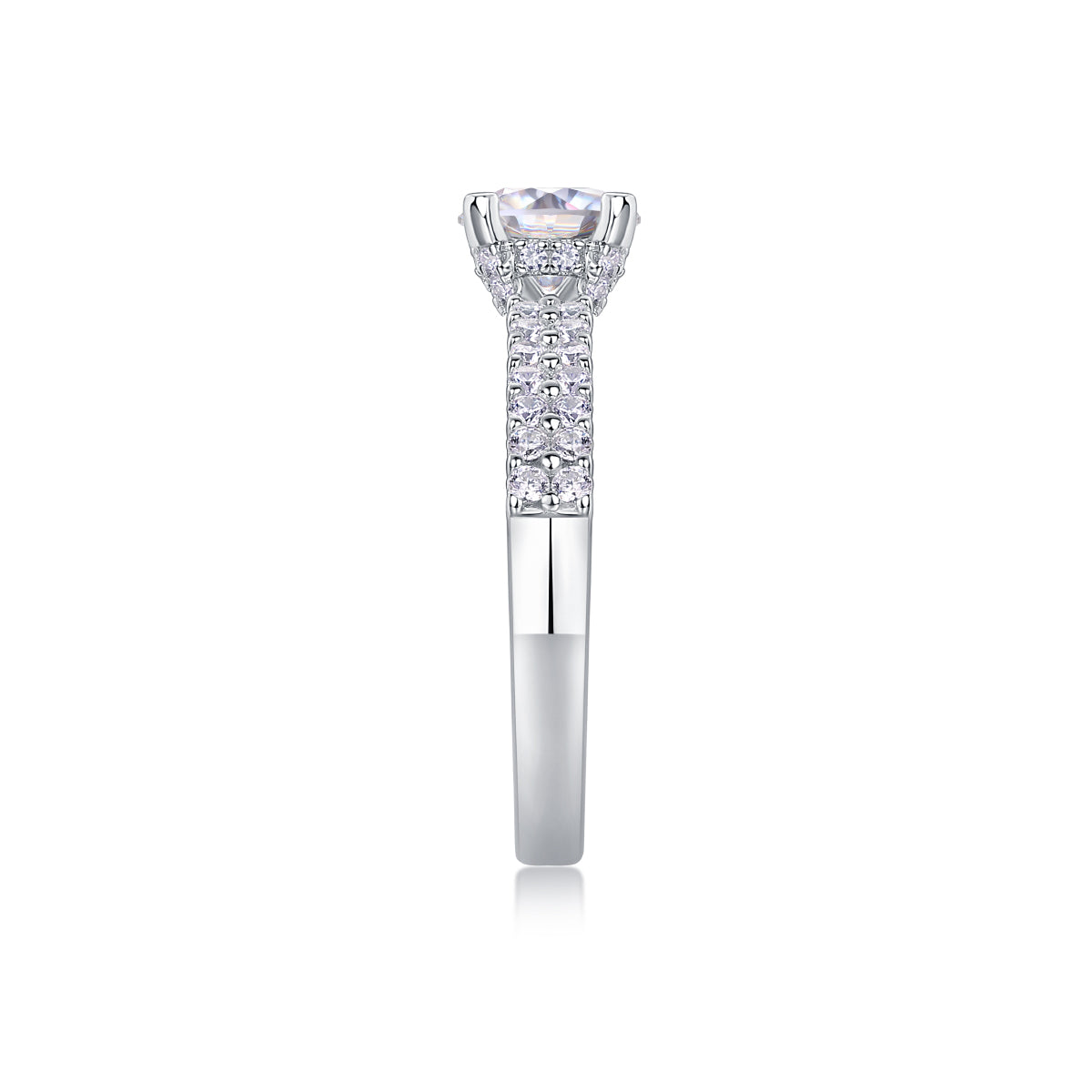1Arrange Large Diamond Rings, Wedding Rings, Luxury Fashion Set Moissanite Silver Rings Prohibit TikTok sales - 5 - CJ