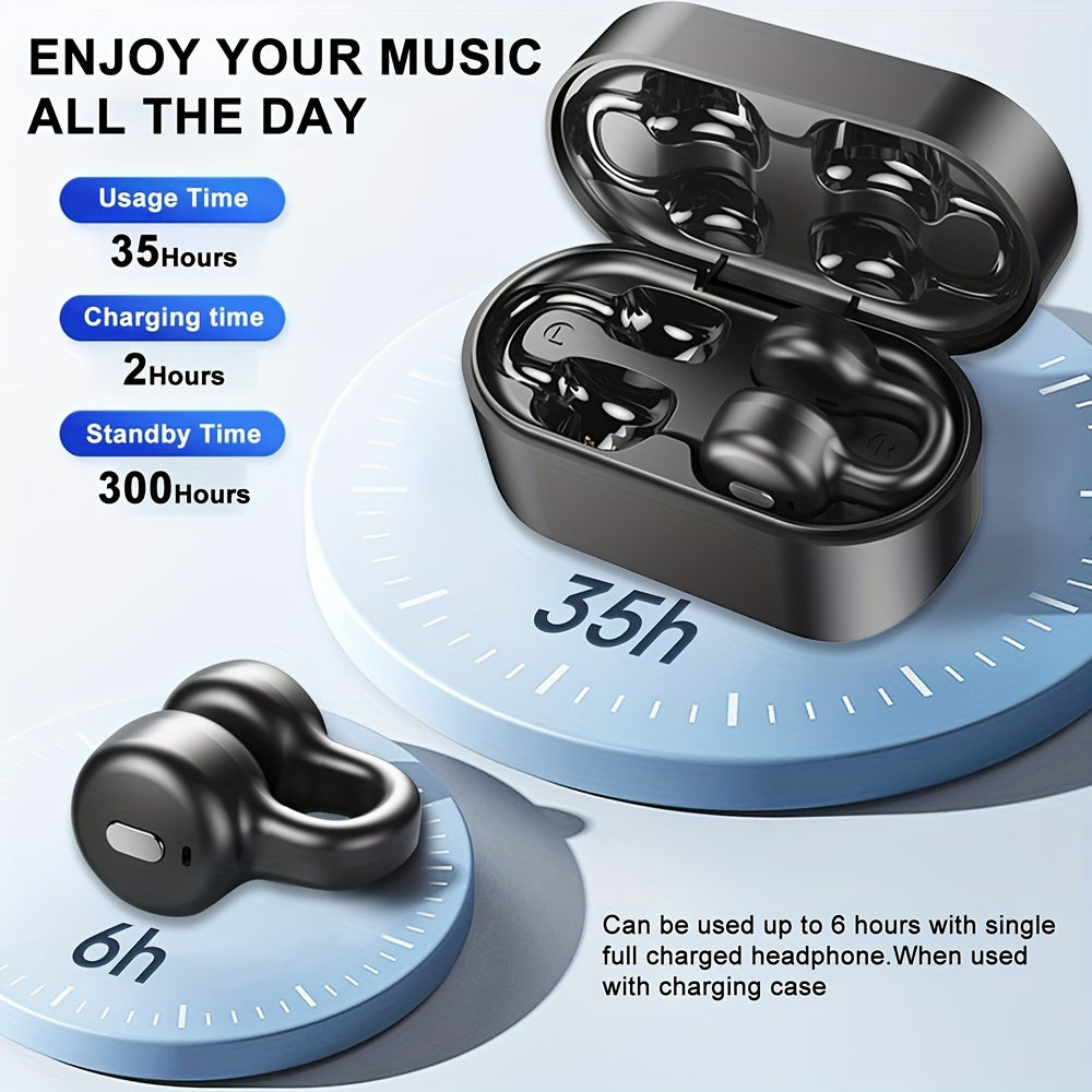 Wireless Open - back Headphones, Bluetooth Clip - on Earbuds, Sports Headphones, Ultra - lonoBattery Life, Unisex, Suitable For Everyday Wear, Christmas Gift, Birthday Gift. - 5 - CJ