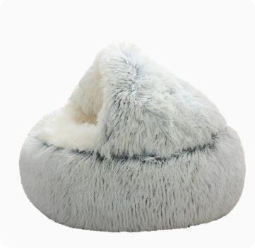 Semi - closed Cat Bed Four Seasons Universal Cover Shell Nest Small Dog Winter Pet Supplies - 0 - CJ