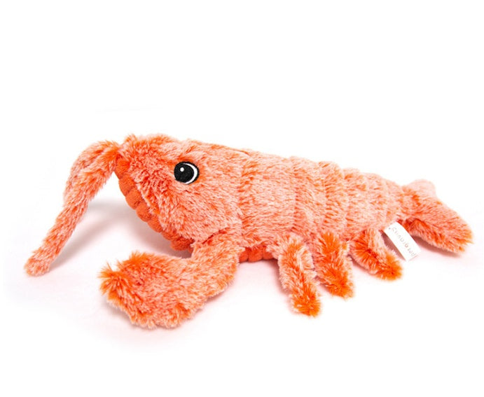 Pet Toys Electric Jumping Shrimp USB Charging Simulation Lobster Funny Cat Plush Pets Toy - 0 - CJ