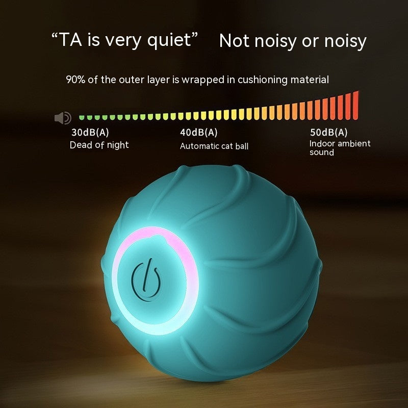 Smart Cat Toys Rolling Ball Pet Cat Owner Interactive Pets Toys Automatic Bouncing Ball USB Self Hi Teasing Kittens Jumping Ball - 0 - CJ