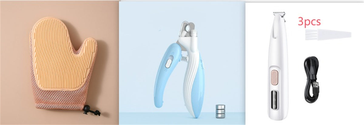 Pets Dog Paw Trimmer With LED Light Fully Waterproof Pet Hair Trimmer With LED Display Dog Clippers For Grooming Widen Blade - 0 - CJ