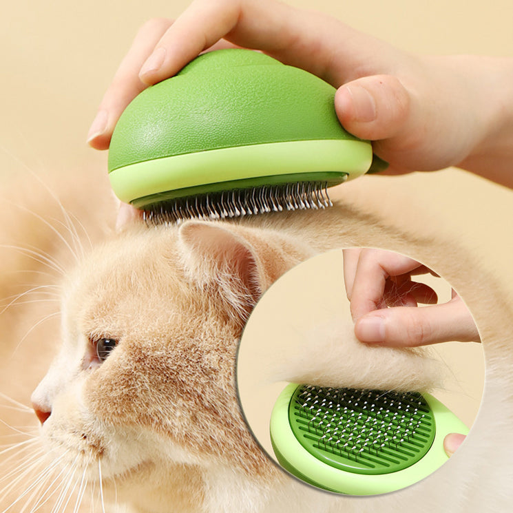 Cat Brush Hair Remover Cleaning Avocado Shaped Dog Grooming Tool Pet Combs Brush Stainless Steel Needle Pet Cleaning Care - 0 - CJ