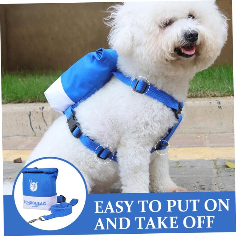 Pet Self Backpack Backpacks Rucksack SmallDog Bag Outdoor Pet Backpack Dog VestBackpack Portable Dog Backpack Dog SupplyBackpack For Dog Polyester Puppy Travel Strap - 5 - CJ