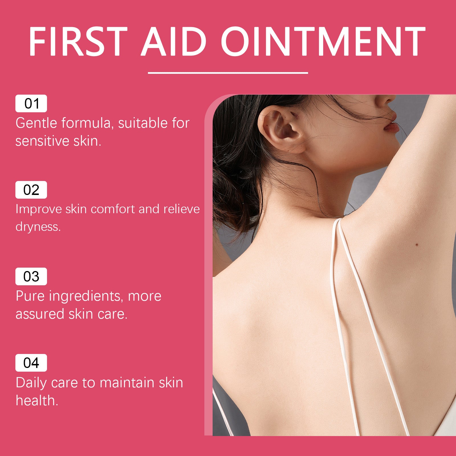 OUHOE Skin Soothing Cream, To Relieve Skin Redness And Discomfort Gentle Care Moisturizes Skin Topical Soothing Cream - 5 - CJ